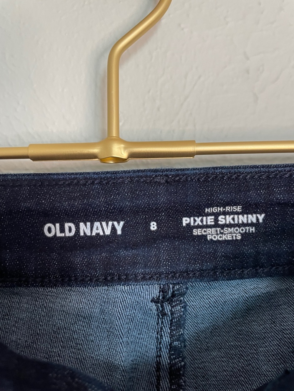 Women’s Old Navy‎ Pixie Skinny Slim High-Rise Pants - Denim size 8 - Picture 3 of 10